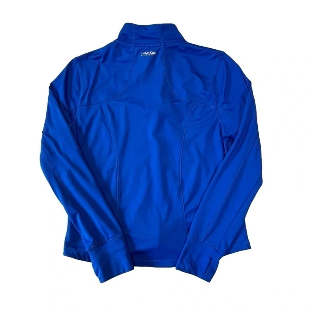 Calvin Klein Performance Quick Dry Athletic Full Zip Jacket. Blue Size L #865